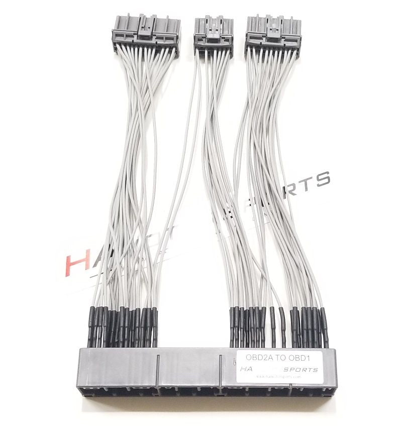 OBD2A / OBD2B to OBD1 Jumper Harness – Plug-and-Play ECU Conversion for Honda & Acura