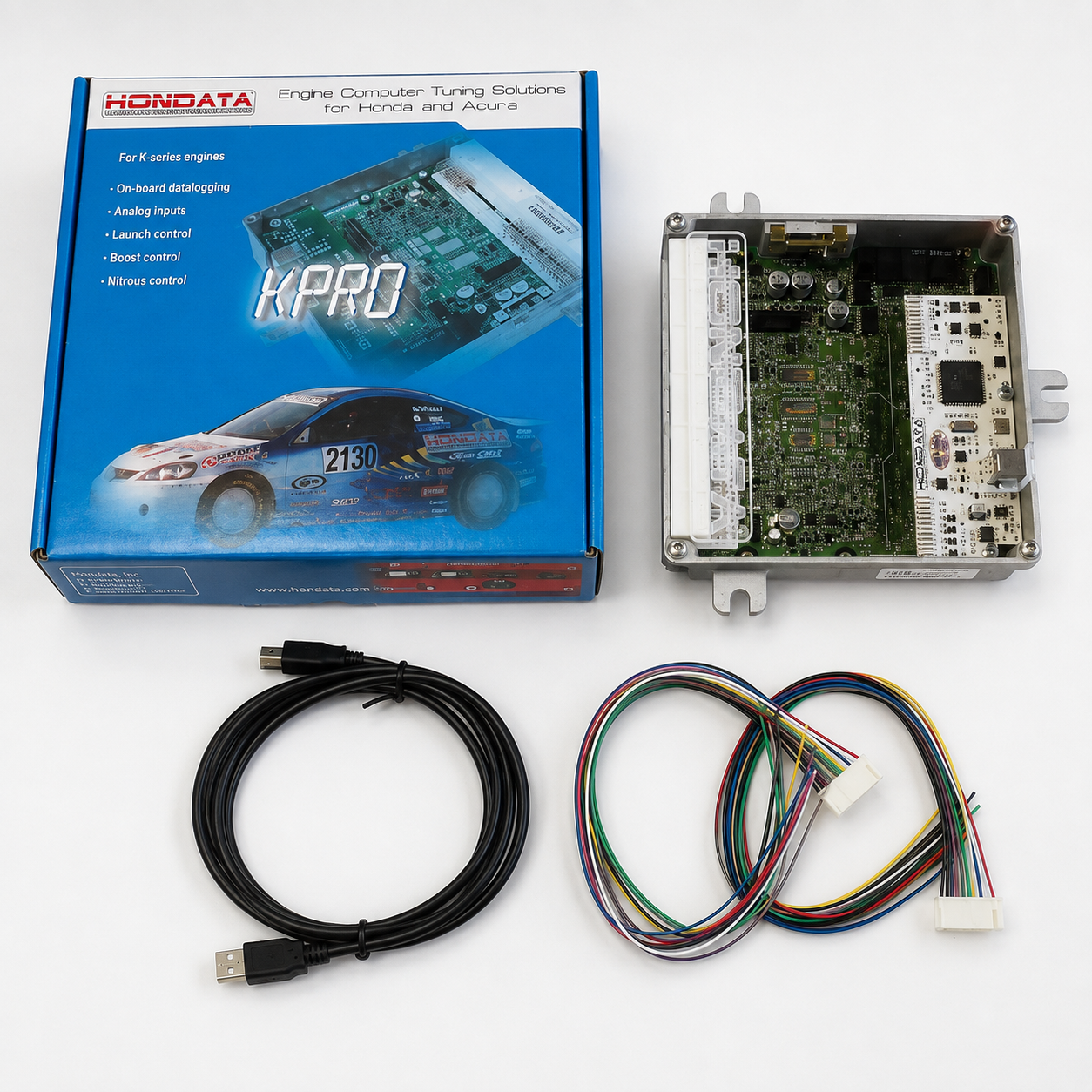 Honda K20/K24 K-Swap Complete ECU & Wiring Package – Hondata KPro + Rywire Engine & Chassis Harness